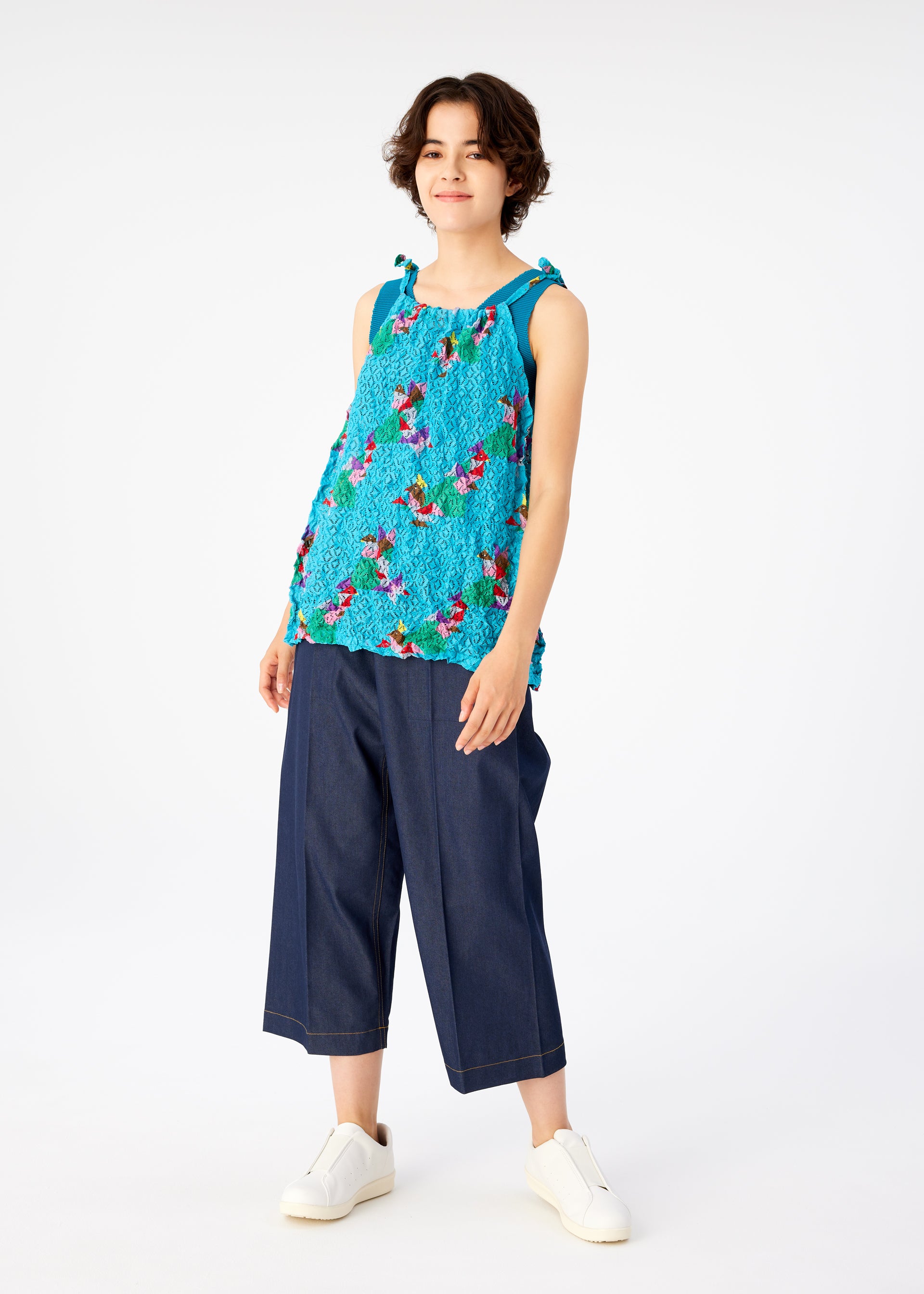 変更OK meイッセイミヤケ 折り紙鳥レースメレンゲMI32JR931 5月新作