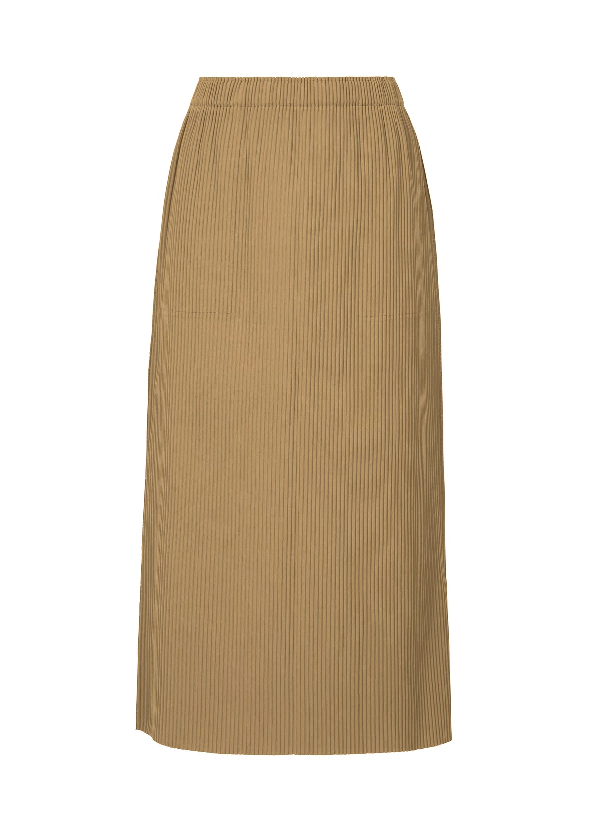 FINE KNIT PLEATS BOTTOM 3、ウィメンズ_スカート、ベージュ