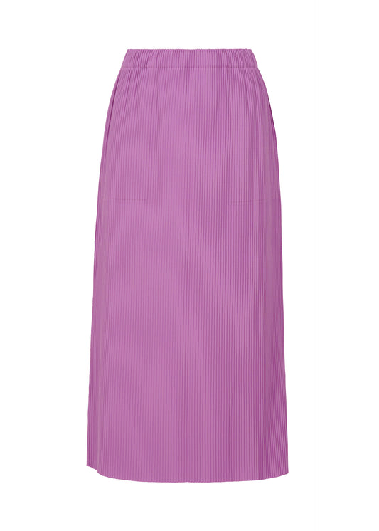 FINE KNIT PLEATS BOTTOM 3、ウィメンズ_スカート、パープル