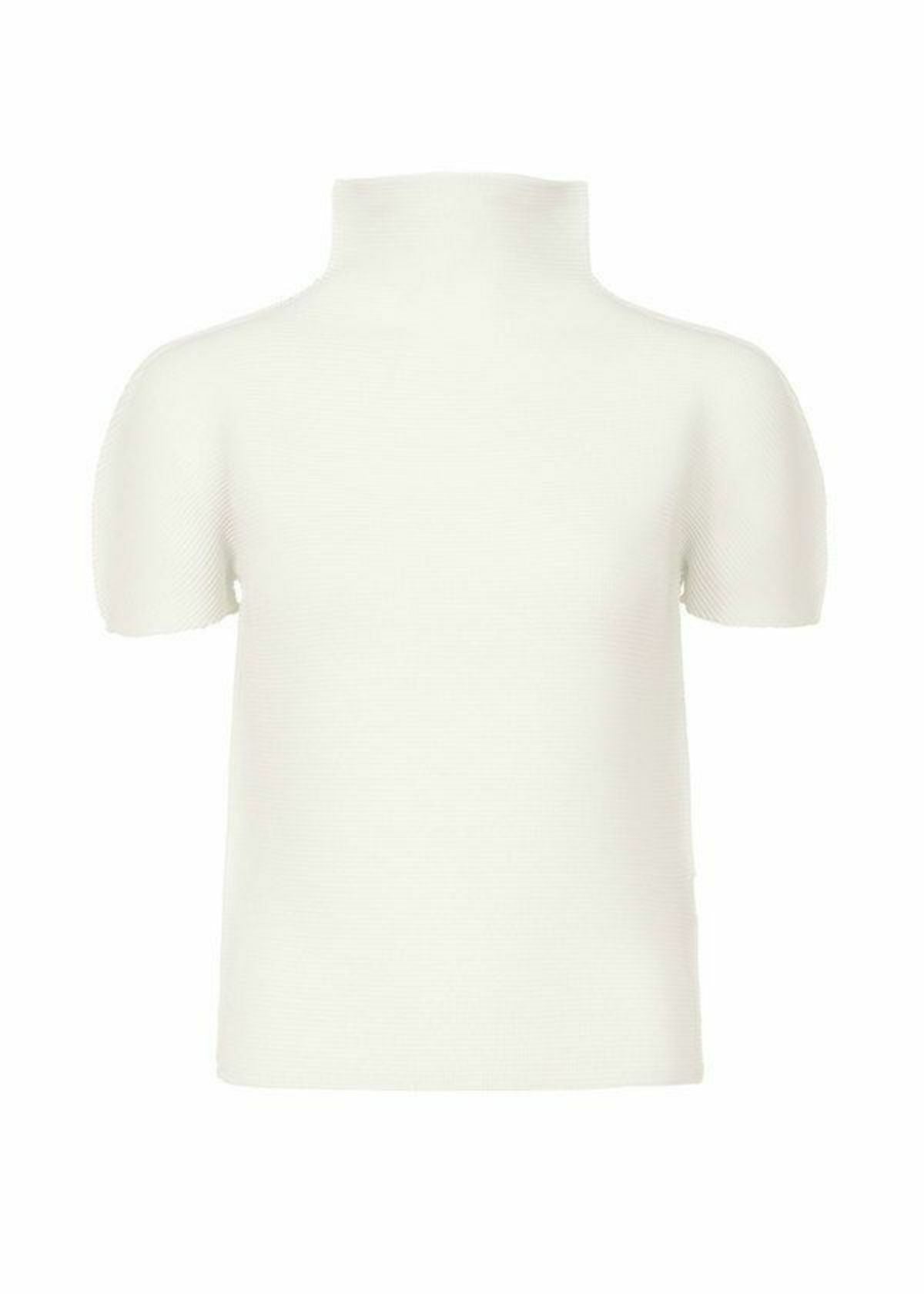 STRETCH PLEATS、ウィメンズ_トップス_トップ、ホワイト