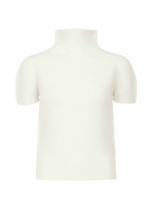 STRETCH PLEATS、ウィメンズ_トップス_トップ、ホワイト