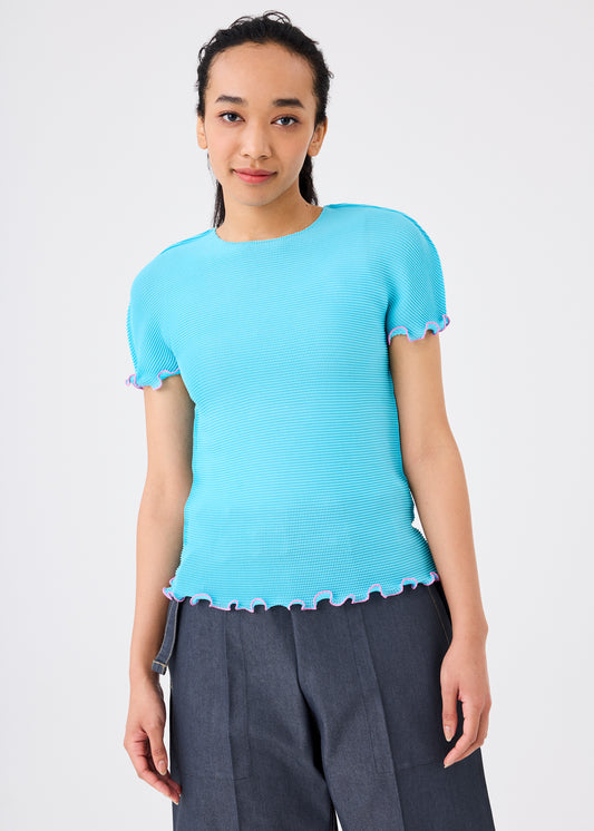 MELLOW STRETCH PLEATS、ウィメンズ_トップス_トップ、着用画像1