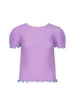 MELLOW STRETCH PLEATS、ウィメンズ_トップス_トップ、パープル