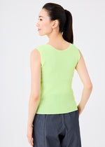 STRETCH PLEATS 1、ウィメンズ_トップス_トップ、着用画像2