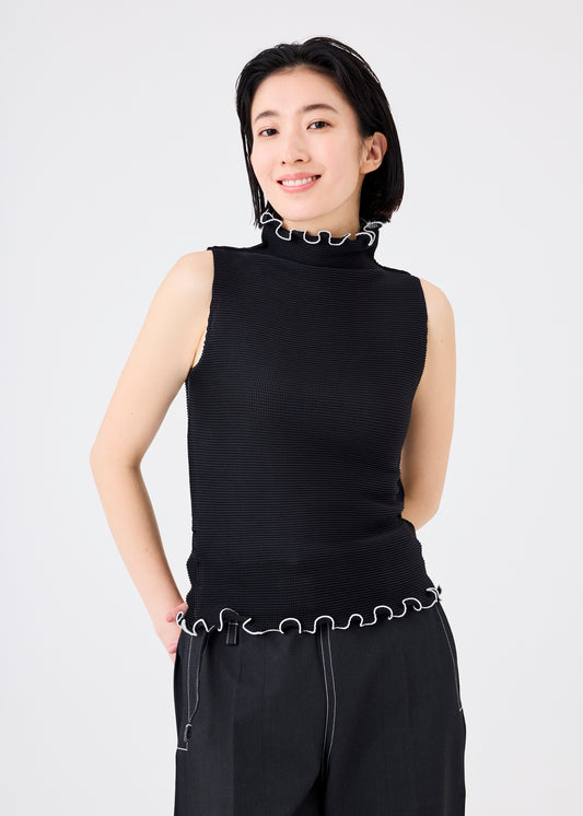 MELLOW STRETCH PLEATS、ウィメンズ_トップス_トップ、着用画像1