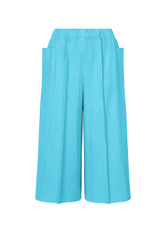 MIX FINE KNIT PLEATS BOTTOM、ウィメンズ_パンツ、ブルー