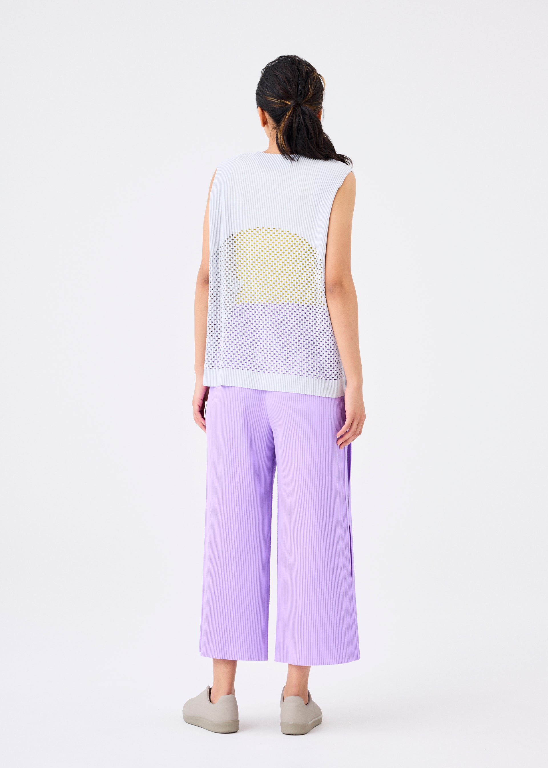 MIX FINE KNIT PLEATS BOTTOM