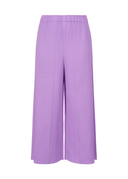 MIX FINE KNIT PLEATS BOTTOM、ウィメンズ_パンツ、パープル
