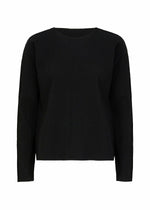 FINE KNIT PLEATS BLACK