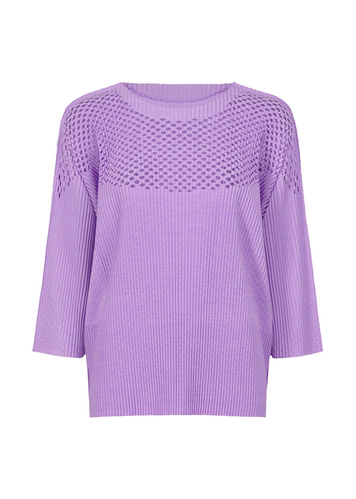 MIX FINE KNIT PLEATS、ウィメンズ_トップス_トップ、パープル